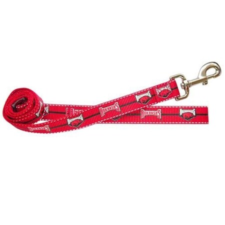 Pet Goods Manufacturing Arkansas Razorbacks Pet Reflective Nylon Leash - Medium LLACOL-0007-0002